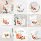 鮮やかな色のポピー花柄カスタマイズ ウォーターボトル