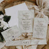 アールデコ結婚フローラ アクリル招待状