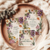 アールヌーボー赤ビクトリアンちゃんシャワーおむつラッフル エンクロージャーカード