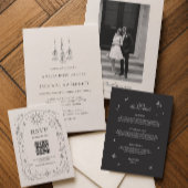 ブラック+ムーディーな結婚式の詳細  エンクロージャーカード
