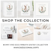 イースターバニーガーランドパーソナライズされた差出人住所 ラベル