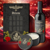 バイキング神秘的な魅力とエレガントケルト結び目模様。 プレイスカード