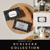 Vintage Barbershop Tools Pattern エプロン