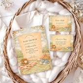 Vintage Baseball Baby Shower 招待状