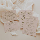 ヴィンテージ赤面アンティークフローリッシュ結婚ズモノグラム ラウンドシール