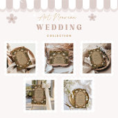 Vintage Botanical Autumn Wedding エンクロージャーカード