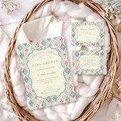 Vintage Botanical Garden Baby Shower スタンダードカクテルナプキン