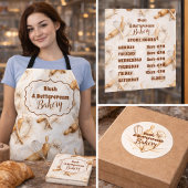 Elegant Artisan Bakery Branding 名刺