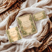 ヴィンテージ デザート ボタニカル 誕生日 スタンダードカクテルナプキン