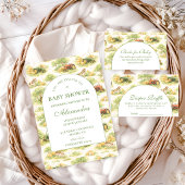 Vintage Farm Tractor Countryside Baby Shower 招待状