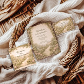 Vintage Garden Countryside Birthday 招待状