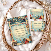 Vintage Hockey Baby Shower スタンダードカクテルナプキン