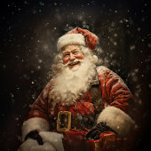 ヴィンテージすてきサンタクロース スタンダードカクテルナプキン