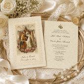 カソリッ結婚クのヴァージンMary St. Joseph Religious サンキューカード