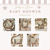Vintage Magnolia Baby Shower 招待状