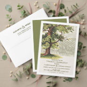 ヴィンテージバード&キャリッジバーラップテクスチ結婚ャ  招待状 (この独立クリエイターのコレクションをカスタマイズ。テスト)