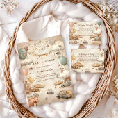 Vintage Racing Baby Shower 招待状