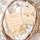 Vintage Tea Afternoon Baby Shower 招待状