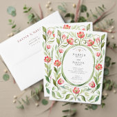 Vintage Tulips Bridal Shower 招待状 (この独立クリエイターのコレクションをカスタマイズ。テスト)