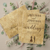 ヴィンテージの結婚素朴な茶色の新郎新婦 テーブルナンバー (この独立クリエイターのコレクションをカスタマイズ。テスト)