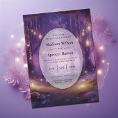Violet at Midnight Enchanted Forest Wedding 招待状