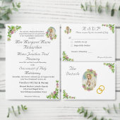 ヴァージンメアリ結婚カソリックの囲いカード エンクロージャーカード (この独立クリエイターのコレクションをカスタマイズ。)