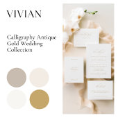 デリケートクラシックな結婚式日付カードを保存 セーブザデート