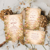 Warm Autumn Floral Wedding セーブザデート