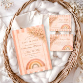 Warm Desert Boho Rainbow Diapper Raffle エンクロージャーカード