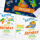 水鉄砲バトルプールパーティー夏パーソナライズされた トートバッグ