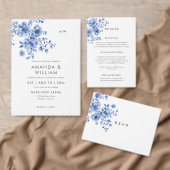 Watercolor Chinoiserie Details Enclosure Card エンクロージャーカード (この独立クリエイターのコレクションをカスタマイズ。)