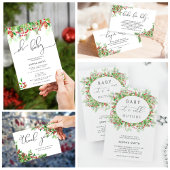 冬の常緑ベビー外は寒い タペストリー