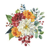 カラフルエレガントフローラ 招待状