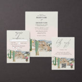 Watercolor Desert Cactus Boho Wedding Favor ポーカーチップ (この独立クリエイターのコレクションをカスタマイズ。)