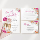 ブライトフローラミモサバーブライダルシャワーテーブル記号 ポスター