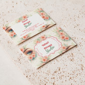 Watercolor Floral Lash Artist Beauty Studio 名刺