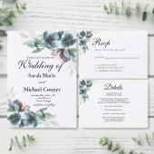 Watercolor flowers RSVP card (この独立クリエイターのコレクションをカスタマイズ。)