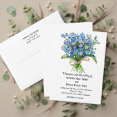 エレガント水忘れ色はい結婚。 エンクロージャーカード (この独立クリエイターのコレクションをカスタマイズ。テスト)