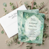 抽象芸術モダングリーンウォーターの色の結婚式 (この独立クリエイターのコレクションをカスタマイズ。テスト)