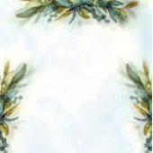 緑のエレガントなウェディングメニュー メニュー