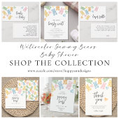 Watercolor Gummy Bears Baby Shower ペーパープレート