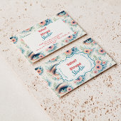 Watercolor Lash Artist Floral Beauty Business 名刺