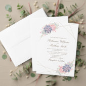 水彩春結婚多糖 招待状 (この独立クリエイターのコレクションをカスタマイズ。テスト)