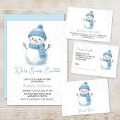 Snowman Baby Shower Books For Baby エンクロージャーカード