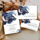 我々は、ベビーの赤ちゃんシャワーのための月の本の上にある 招待状