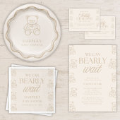 How Many Teddy Grahams Baby Shower Guessing Game エンクロージャーカード