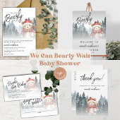 冬の赤ちゃんシャワーを待つことができる スタンダードカクテルナプキン