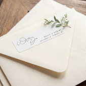 Modern Calligraphy We Do Wedding Return Address ラバースタンプ