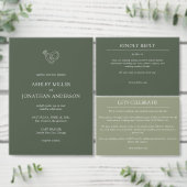 エレガントモダンシンプルエレメント結婚の メニュー (この独立クリエイターのコレクションをカスタマイズ。)