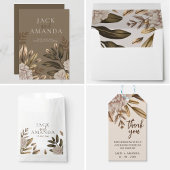 エレガンス素朴フローラクラシック結婚式招待状 招待状